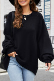 Daily Simplicity Solid O Neck Tops