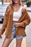 Casual Simplicity Solid Turndown Collar Tops