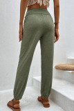 Daily Simplicity Solid Loose High Waist Harlan Solid Color Bottoms
