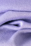 Casual Simplicity Solid Slit Half A Turtleneck Long Sleeve Two Pieces