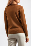 Casual Solid Beading O Neck Tops