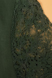 Sexy Solid Lace V Neck A Line Dresses
