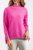 Casual Simplicity Solid Half A Turtleneck Tops