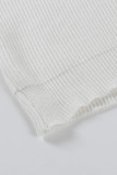 Casual Solid Turtleneck Tops