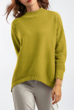 Casual Simplicity Solid Half A Turtleneck Tops