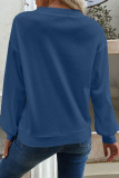 Casual Solid Buttons V Neck Tops