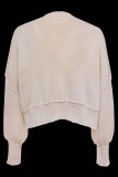 Casual Solid Patchwork O Neck Tops