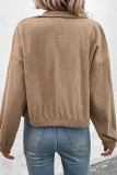 Casual Street Solid Zipper Mandarin Collar Outerwear