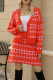 Celebrities Elegant Geometric Patchwork V Neck Long Sleeve Two Pieces