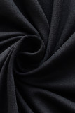 Sexy Solid High Opening Asymmetrical O Neck Irregular Dress Dresses