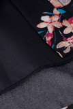 Sweet Elegant Floral Buttons V Neck Tops
