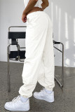 Street Solid Pocket Loose Straight Solid Color Bottoms