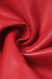 Sexy Solid Frenulum Regular Mid Waist Pencil Solid Color Bottoms