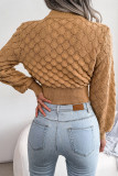 Street Solid Patchwork Half A Turtleneck Tops