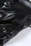 Sexy Solid Frenulum Regular Mid Waist Pencil Solid Color Bottoms