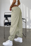 Street Solid Pocket Loose Straight Solid Color Bottoms