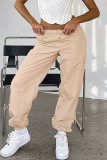 Street Solid Pocket Loose Straight Solid Color Bottoms