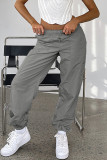 Street Solid Pocket Loose Straight Solid Color Bottoms