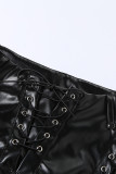 Sexy Solid Frenulum Regular Mid Waist Pencil Solid Color Bottoms