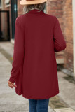 Casual Solid Asymmetrical Outerwear