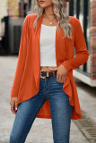 Casual Solid Asymmetrical Outerwear