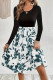 Elegant Floral Frenulum O Neck A Line Dresses