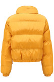 Casual Solid Pocket Turtleneck Outerwear