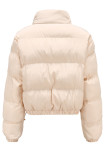 Casual Solid Pocket Turtleneck Outerwear