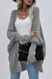 Elegant Solid Cardigan Collar Tops