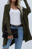 Elegant Solid Cardigan Collar Tops