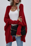 Elegant Solid Cardigan Collar Tops