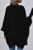 Elegant Solid Cardigan Collar Tops