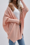 Elegant Solid Cardigan Collar Tops