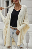 Elegant Solid Cardigan Collar Tops