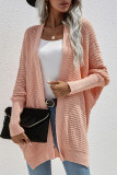 Elegant Solid Cardigan Collar Tops