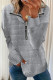 Casual Plaid Solid Zipper Turndown Collar Tops