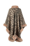 Street Elegant Leopard Patchwork Outerwear