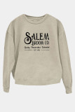 Women Printed Round Neck Long Sleeve Sweatshirt