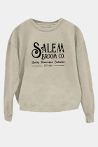 Women Printed Round Neck Long Sleeve Sweatshirt