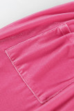Casual Street Solid Zipper Turndown Collar Long Sleeve Two Pieces