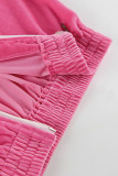 Casual Street Solid Zipper Turndown Collar Long Sleeve Two Pieces