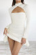Elegant Solid Fold Scarf Collar Princess Dresses