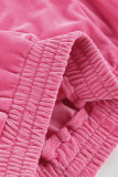 Casual Street Solid Zipper Turndown Collar Long Sleeve Two Pieces