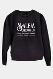 Women Printed Round Neck Long Sleeve Sweatshirt