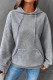 Casual Plaid Pocket Hooded Collar Tops