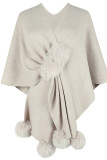 Casual Elegant Solid Patchwork V Neck Outerwear