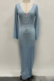 Sexy Solid Hollowed Out Swimwears Cover Up