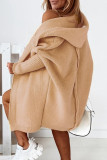 Street Solid Asymmetrical Solid Color Hooded Collar Tops
