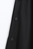 Casual Sportswear Solid Buckle Loose High Waist Wide Leg Solid Color Bottoms