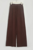 Casual Simplicity Solid Turtleneck Long Sleeve Two Pieces